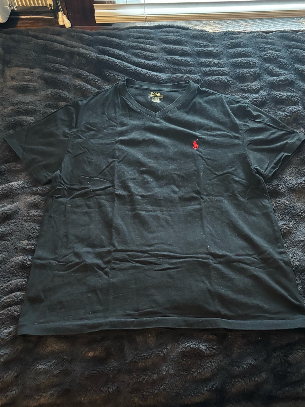 Polo Ralph Lauren V-Neck Black T-Shirt